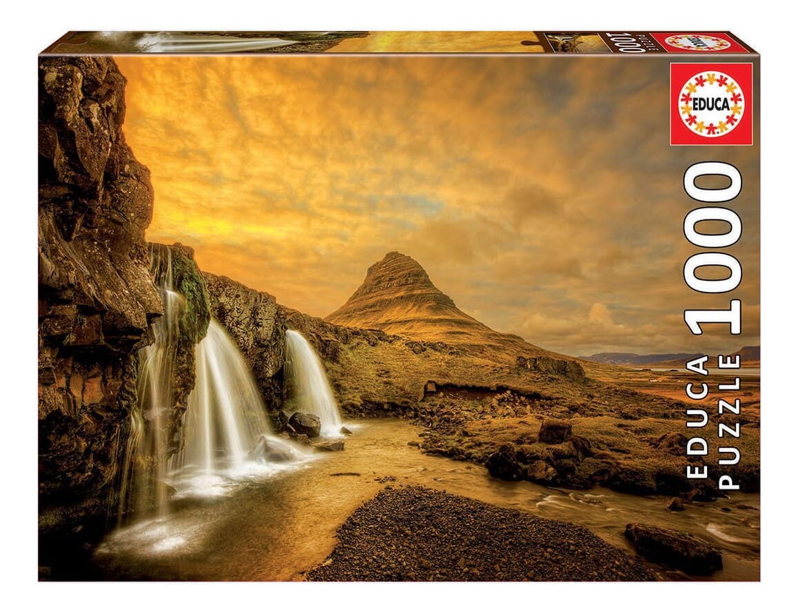 Rompecabeza Puzzle Educa Cascada Islandia Paisaje 1000 Pieza