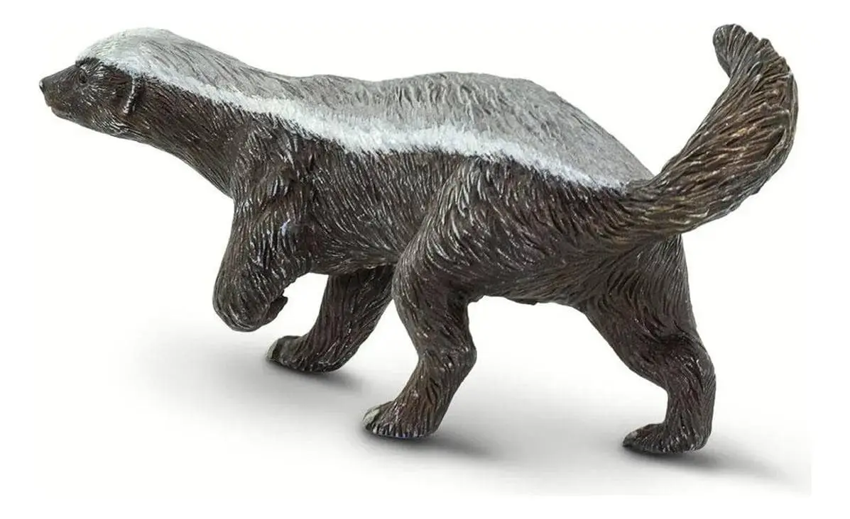 Figura Safari Tejon De Miel Juguete Muñeco Realista Niños Tx