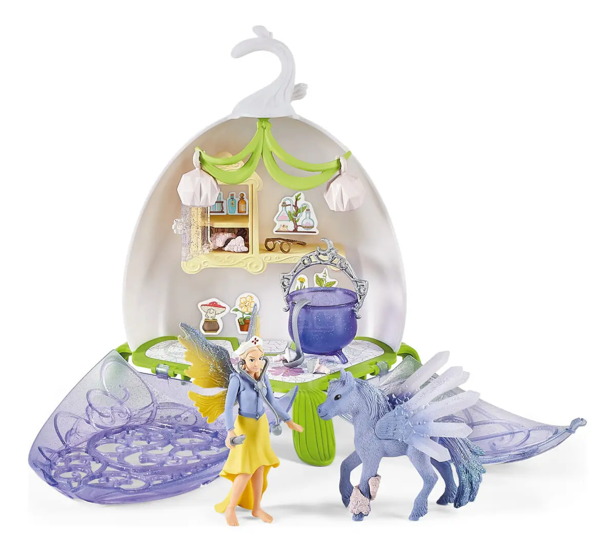 Schleich Bayala Set Veterinaria Flor Mágica Con Hada Pegaso