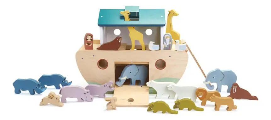 Juguete Tender Leaf Toys Arca De Noe De Madera Niños Trex