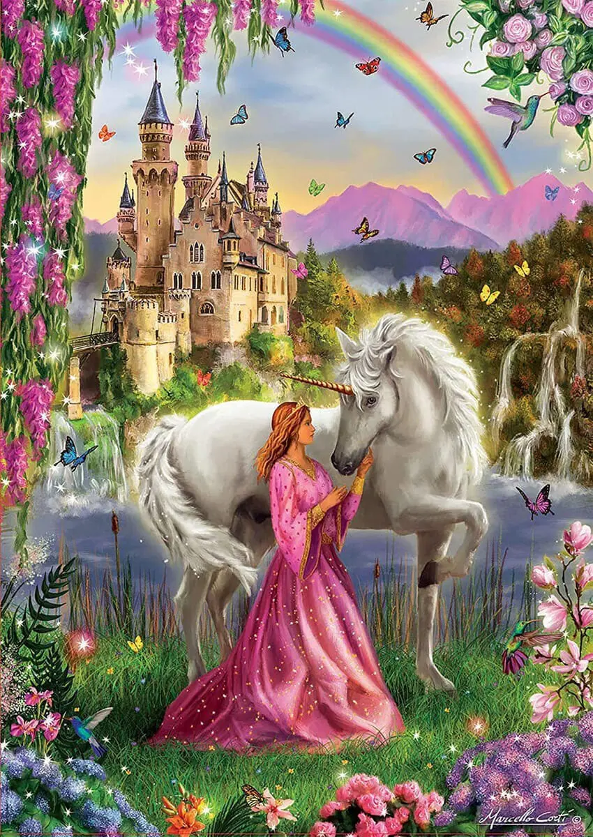 Puzzle Rompecabezas Educa Hada Unicornio 500 Piezas Fantasia
