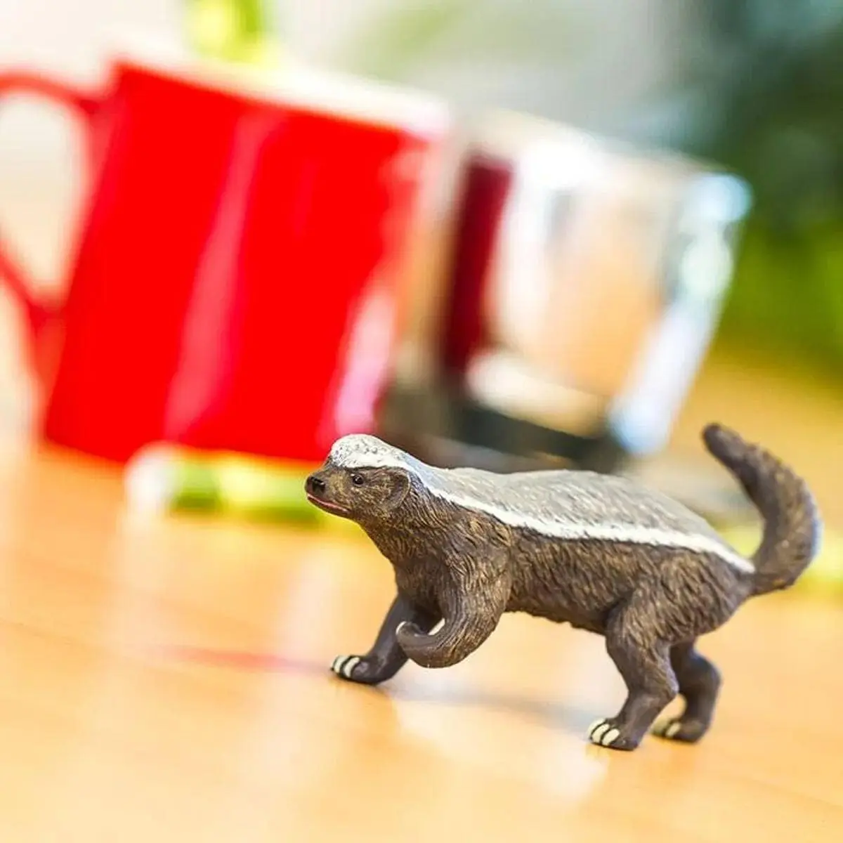 Figura Safari Tejon De Miel Juguete Muñeco Realista Niños Tx