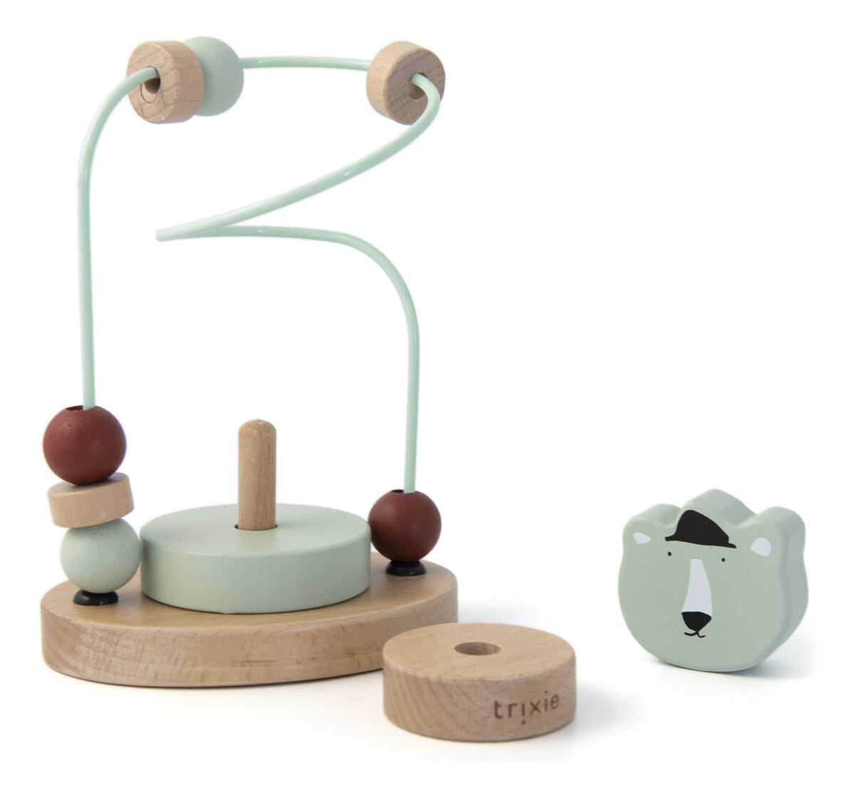 Laberinto De Cuentas Madera Infantil Animales Didactico Trex