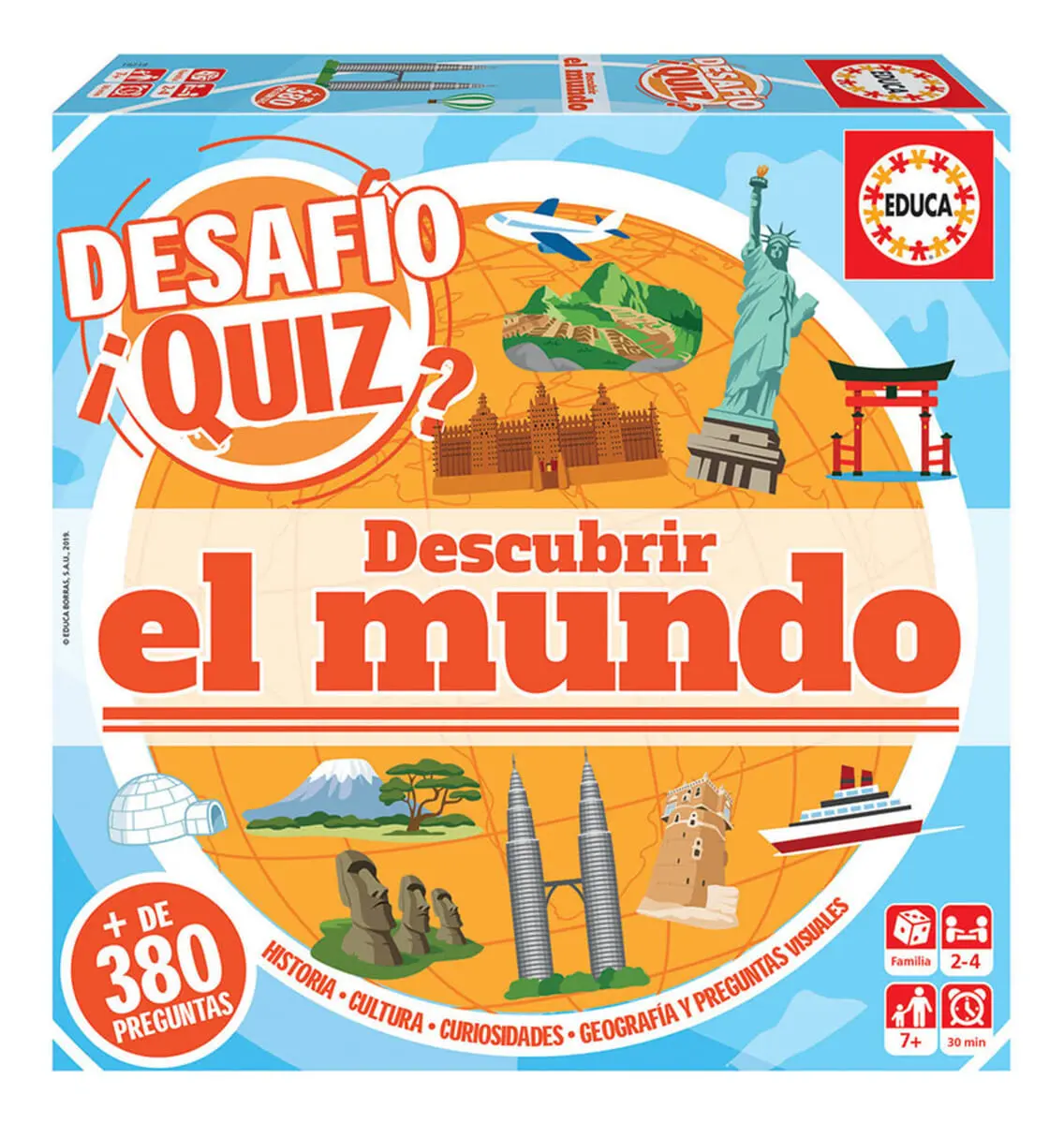 Juego De Mesa Descubre El Mundo Infantil 380 Preguntas Educa