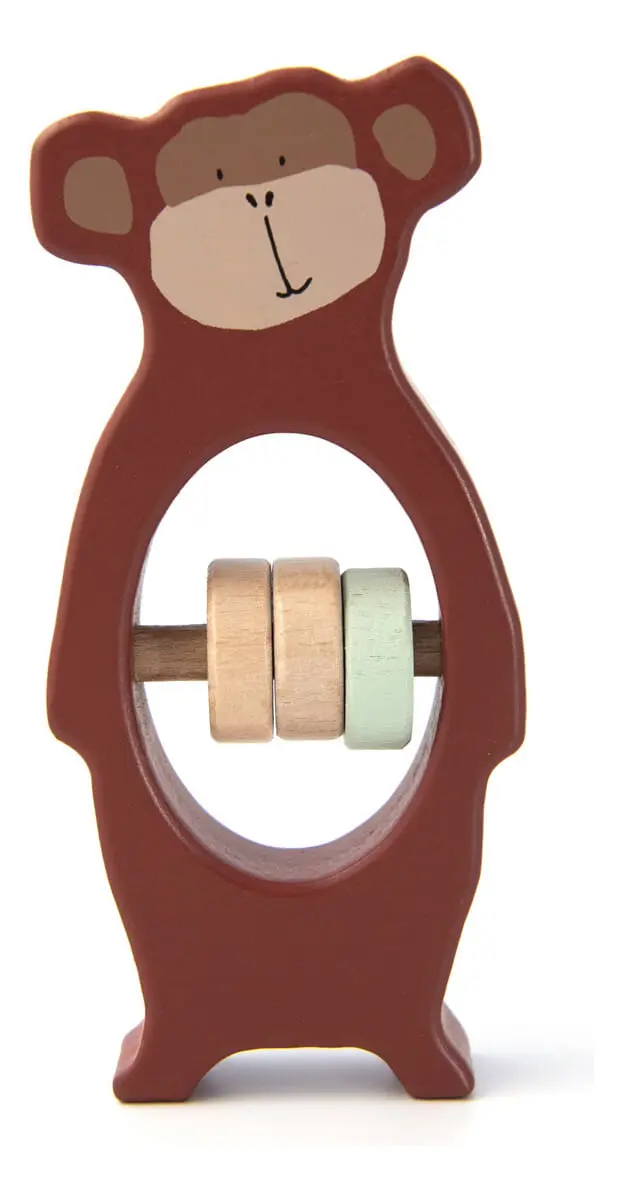 Sonajero Madera Bebe Animales Madera Trixie Calidad Trex