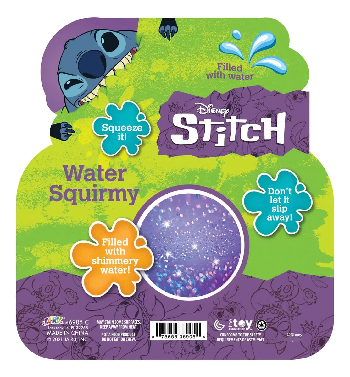 Squirmy Squishy Amansaloco Antiestres Jaru Disney Original