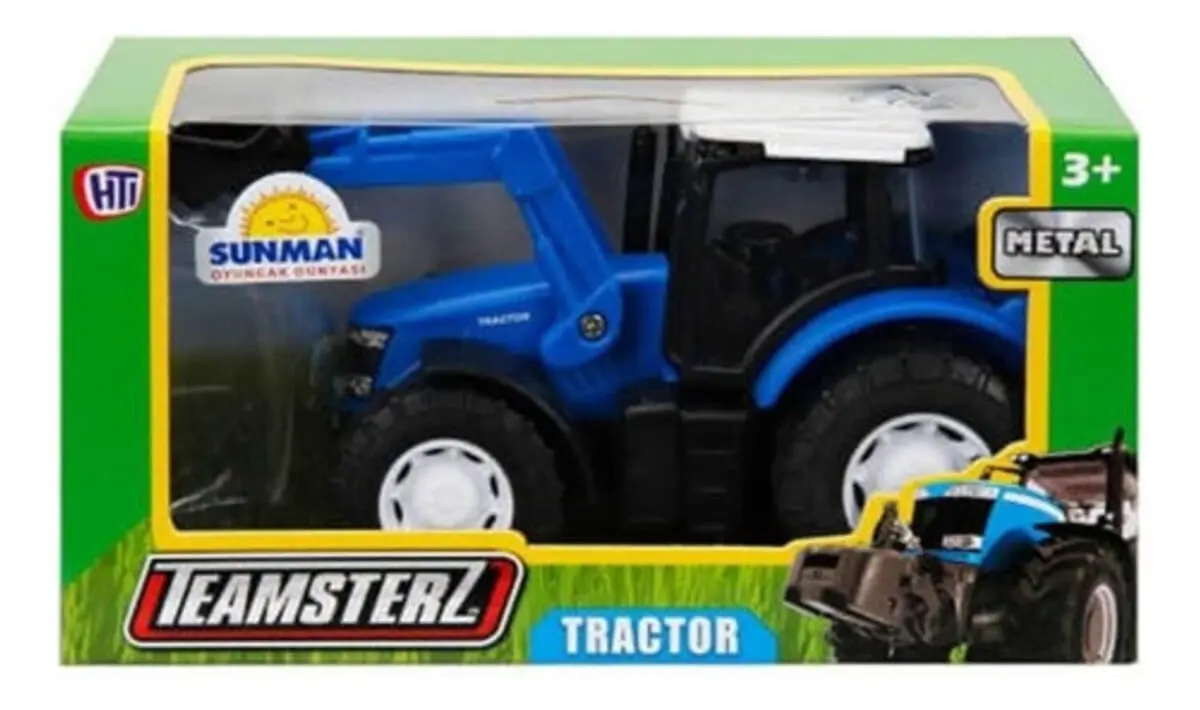 Juguete Tractor Metal Articulado Construccion Teamsterz Tx