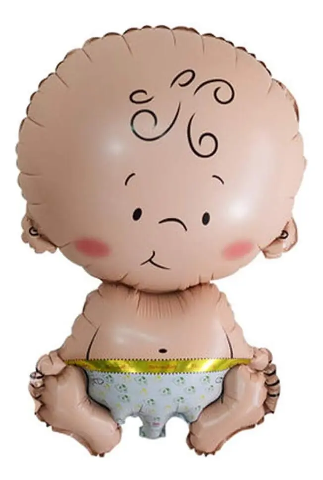 Globo Metalico Deco Baby Shower Bebe 33x38cm Riethmueller