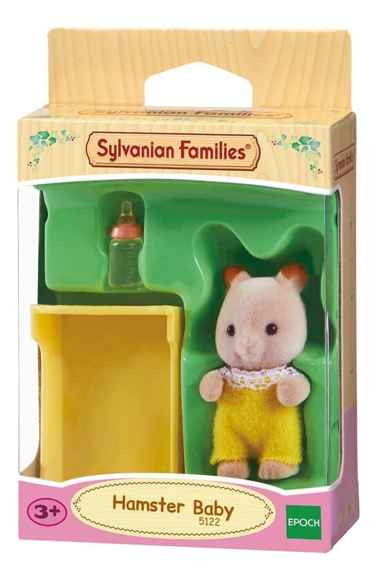 Sylvanian Families Bebe Hamster Con Cuna Figura Juguete Niño