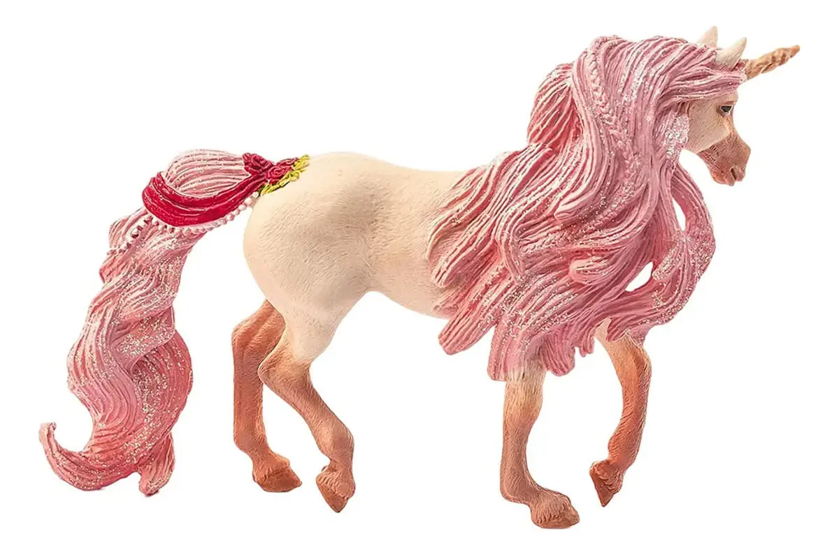 Figura Schleich Unicornio Decorado Yegua Rosa 70573 Trex