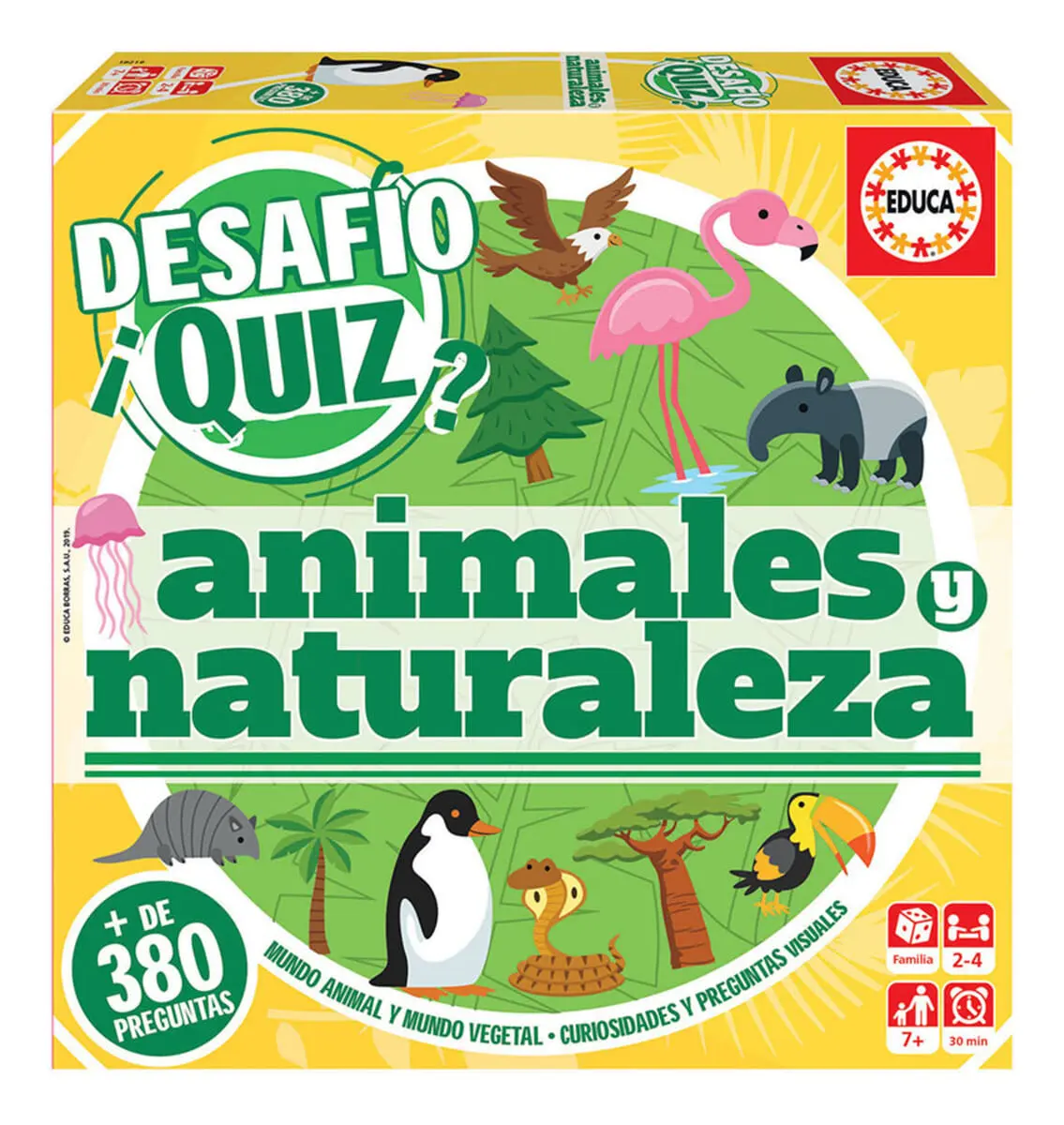 Juego De Mesa Animales Y Naturaleza 380 Preguntas Educa Trex