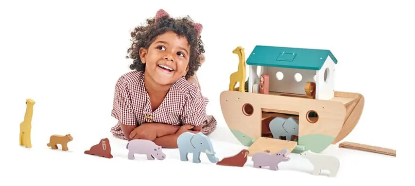 Juguete Tender Leaf Toys Arca De Noe De Madera Niños Trex