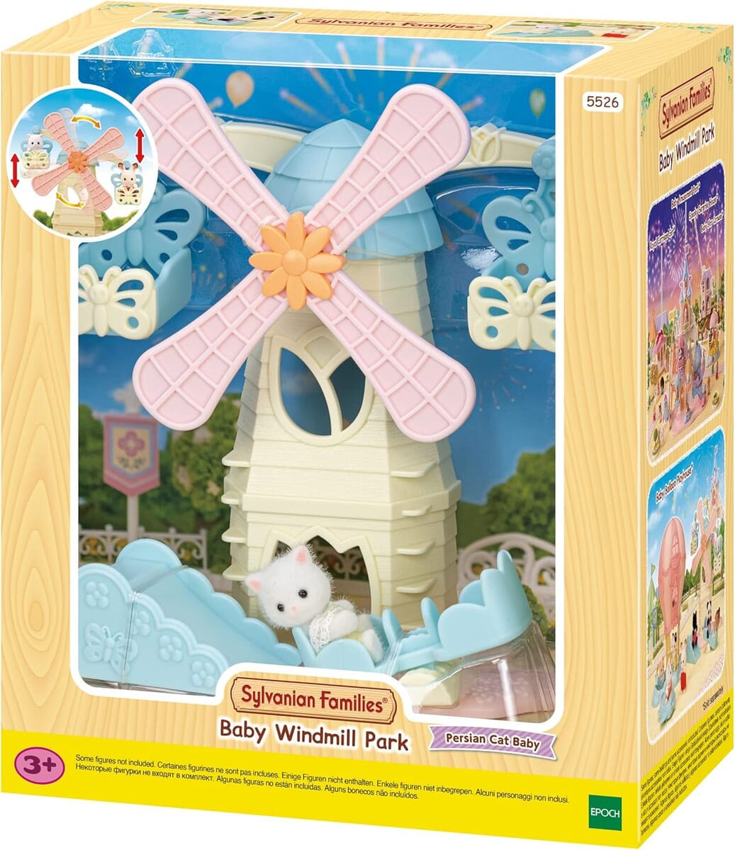 Sylvanian Families Parque De Juegos Molino Tobogan Gato Bebé