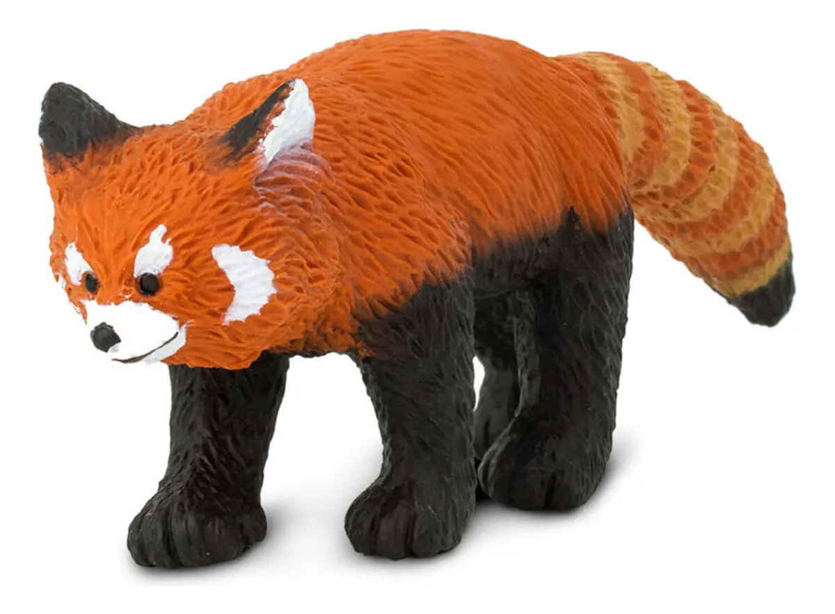 Figura Realista Panda Rojo Salvaje Detallado Safari Trex