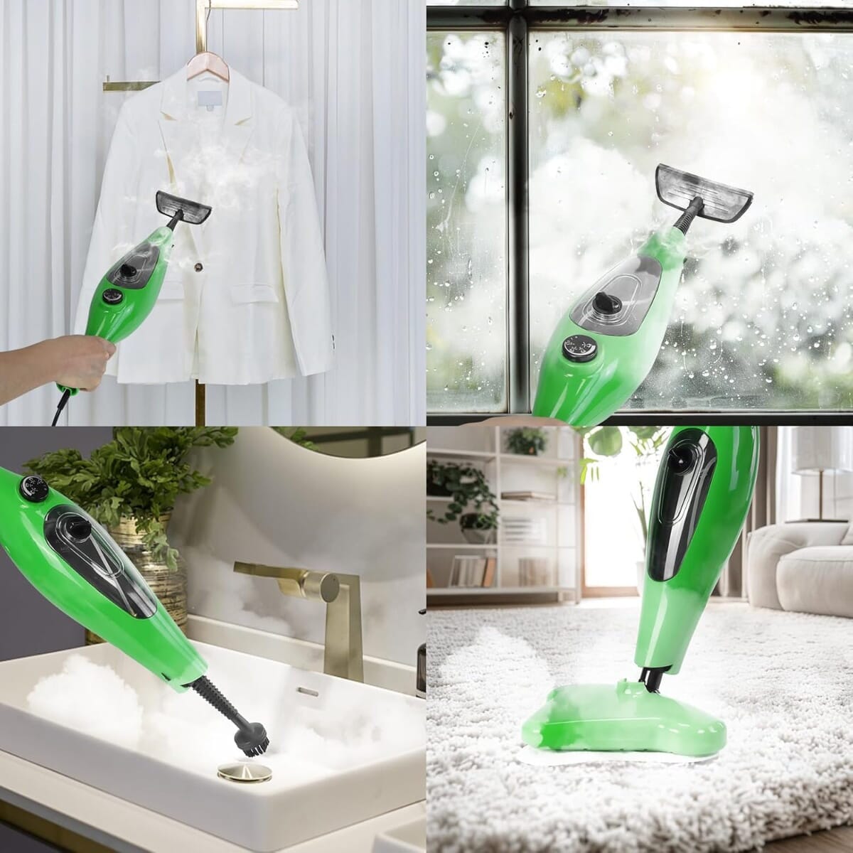 Mopa Limpiador A Vapor Goldtech 12 En 1 1300w 450ml Mopa Tx