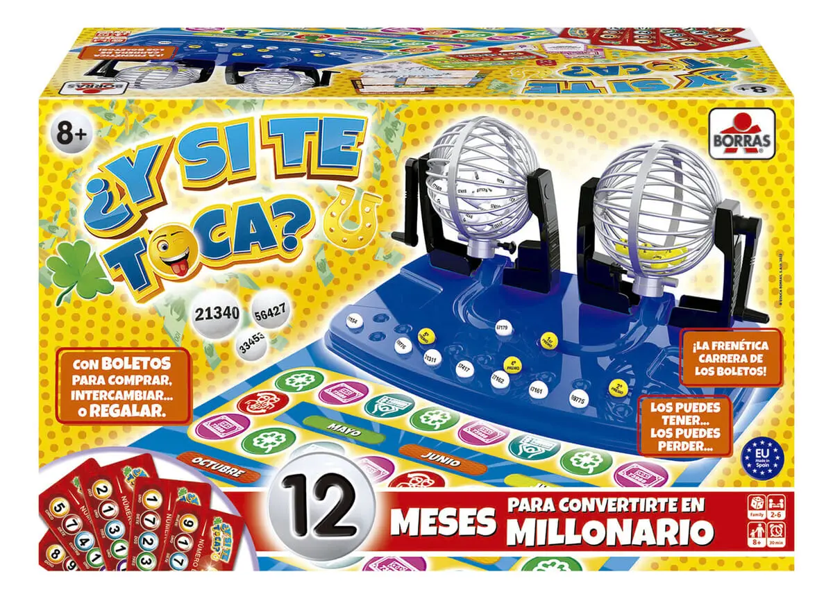 Bingo De Mesa Loteria Bolillero Doble Educa Borras Trex