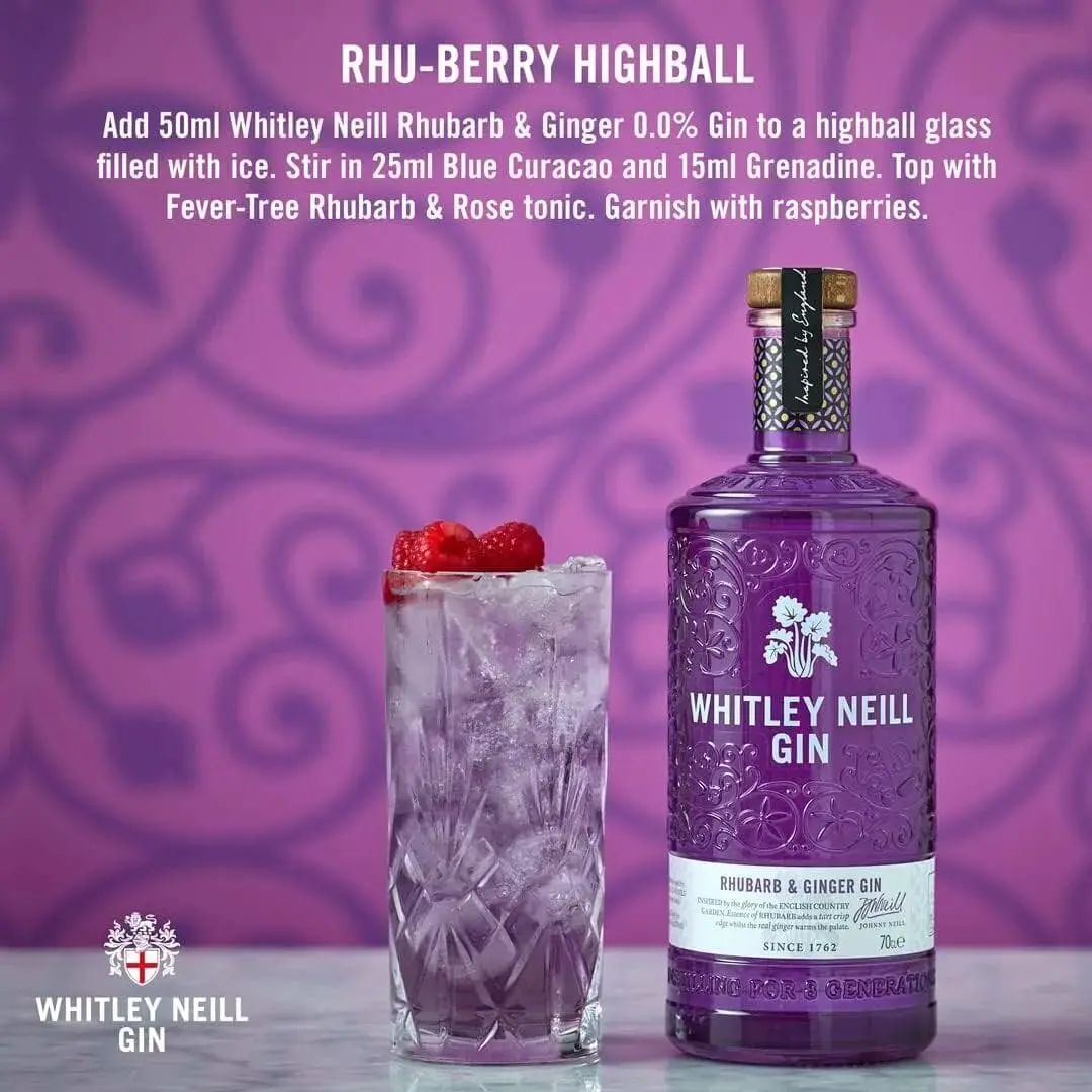 Gin Whitley Neill Rhubarb & Ginger 700ml 43% Premium Trex
