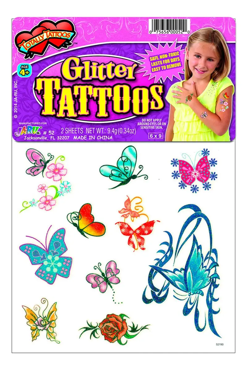 Tatuajes De Mentira Temporales Infantiles Ja Ru Stickers Tx