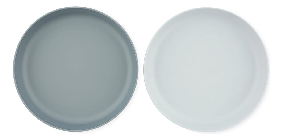 Pack Plato Bordes X2 Tixie Aprendizaje Comer Infantil Trex