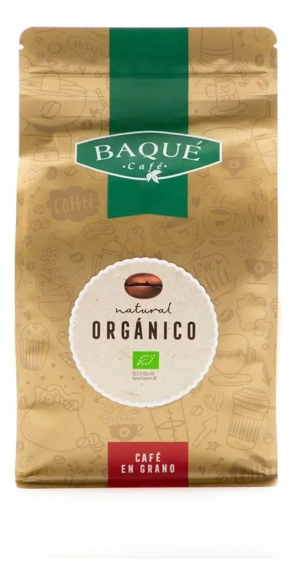 Cafe Baqué Organico En Grano 400 Gramos Calidad Premium Trex