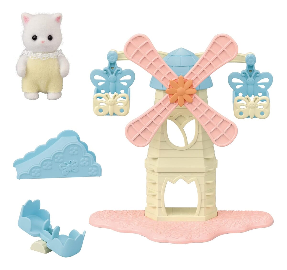 Sylvanian Families Parque De Juegos Molino Tobogan Gato Bebé