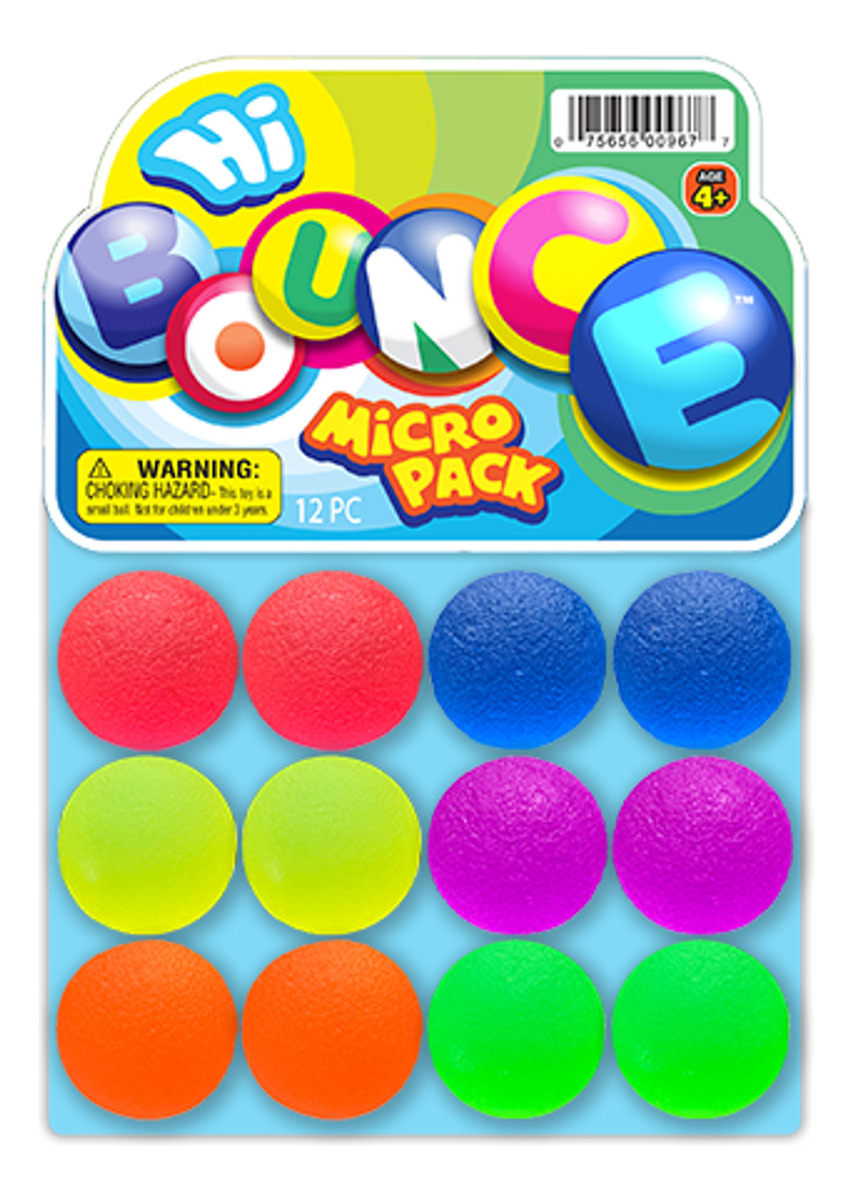 Pack X12 Pelotas Rebotadoras Super Balls Ja Ru Bounce Trex