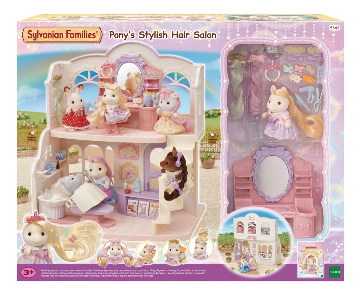 Sylvanian Families Salon De Belleza Pony Muñeco Juguete Tx