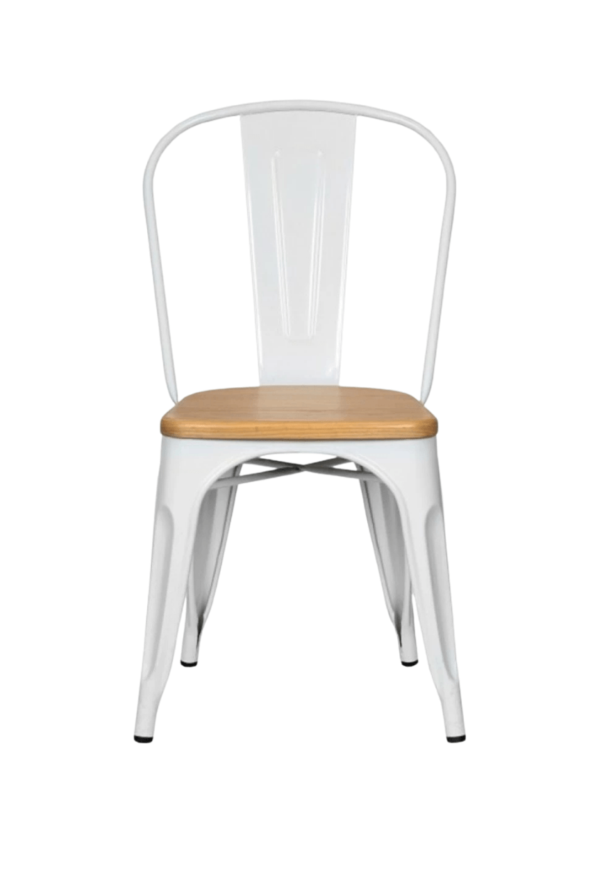 Silla Tolix asiento de madera 