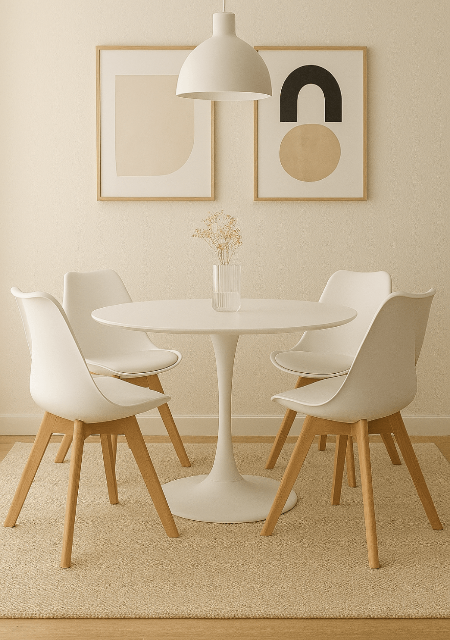 Juego de Comedor mesa TULIP + 4 sillas TULIP
