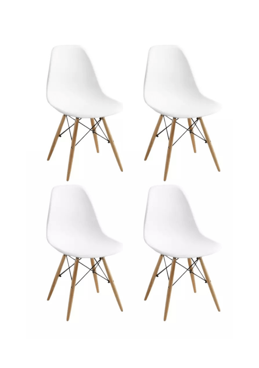 SET 4 SILLAS EAMES