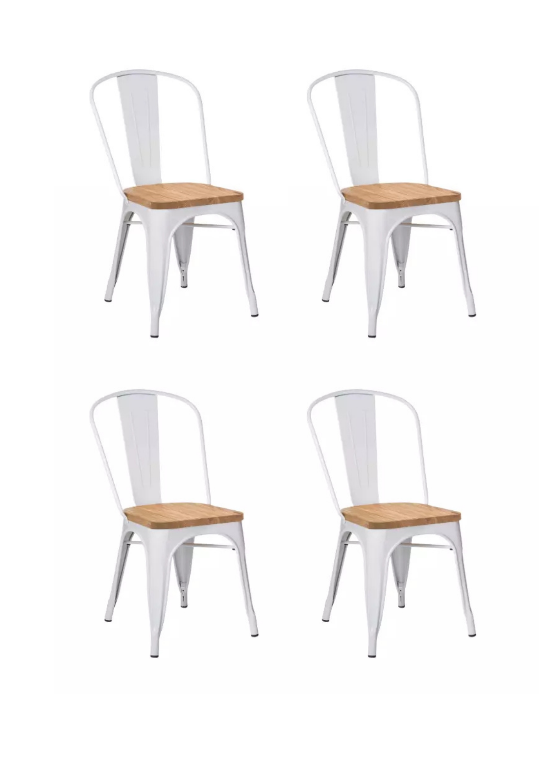 SET 4 SILLAS TOLIX MADERA